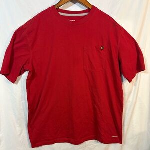 Nobel Short-Sleeve Pocket Tee in Red